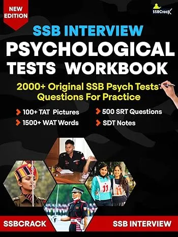SSB Interview Psychological Tests Workbook by SSBCrack