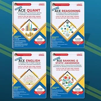 Reasoning/ Quantitative Aptitude/ English/ Banking & Static Awareness (4 Books) Topic Wise Previous Year Solved Papers